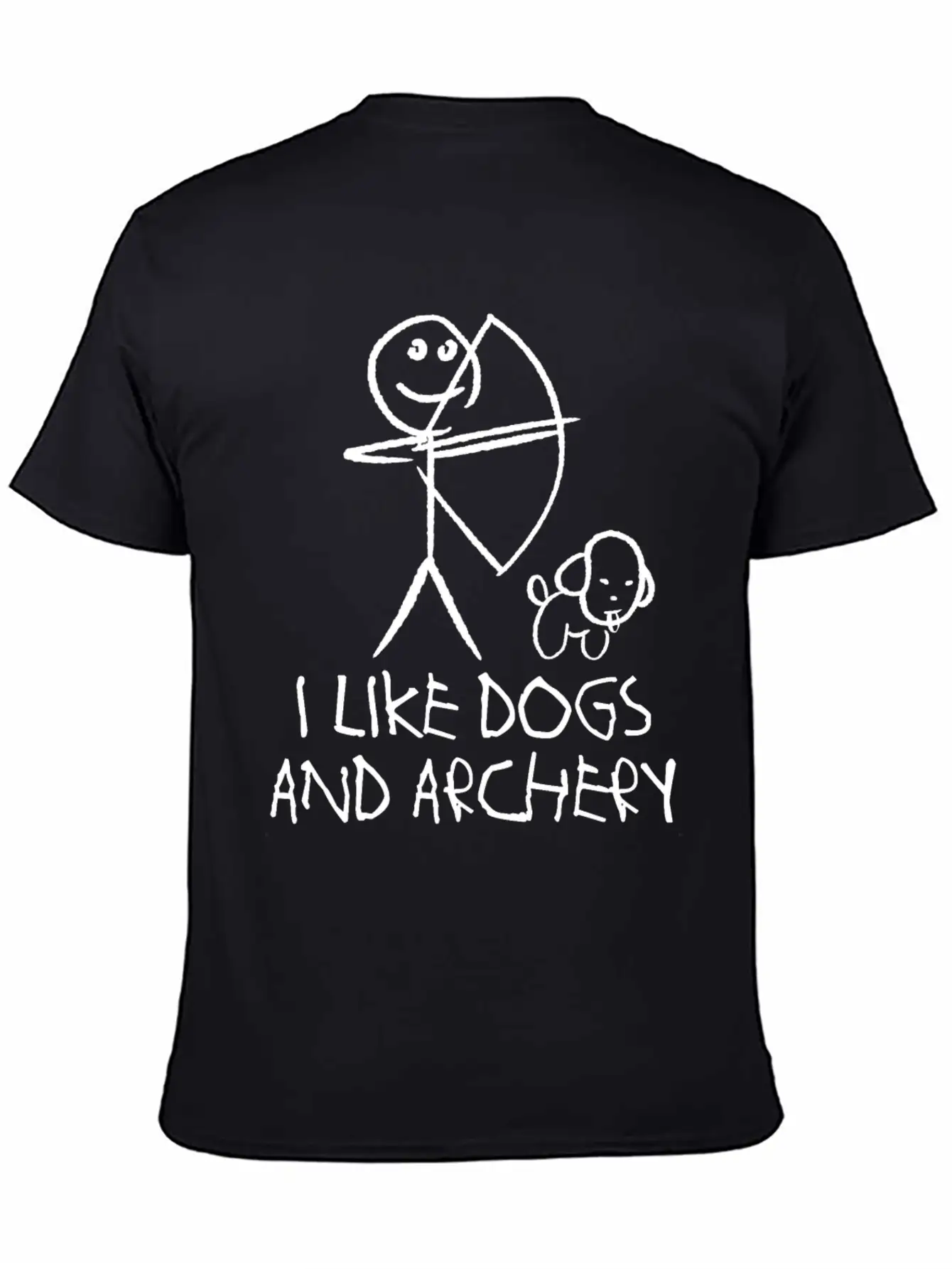 Archery Dog Long Bow Archer Compound Bow Breathable Graphic T-Shirt – Perfect For Casual Days