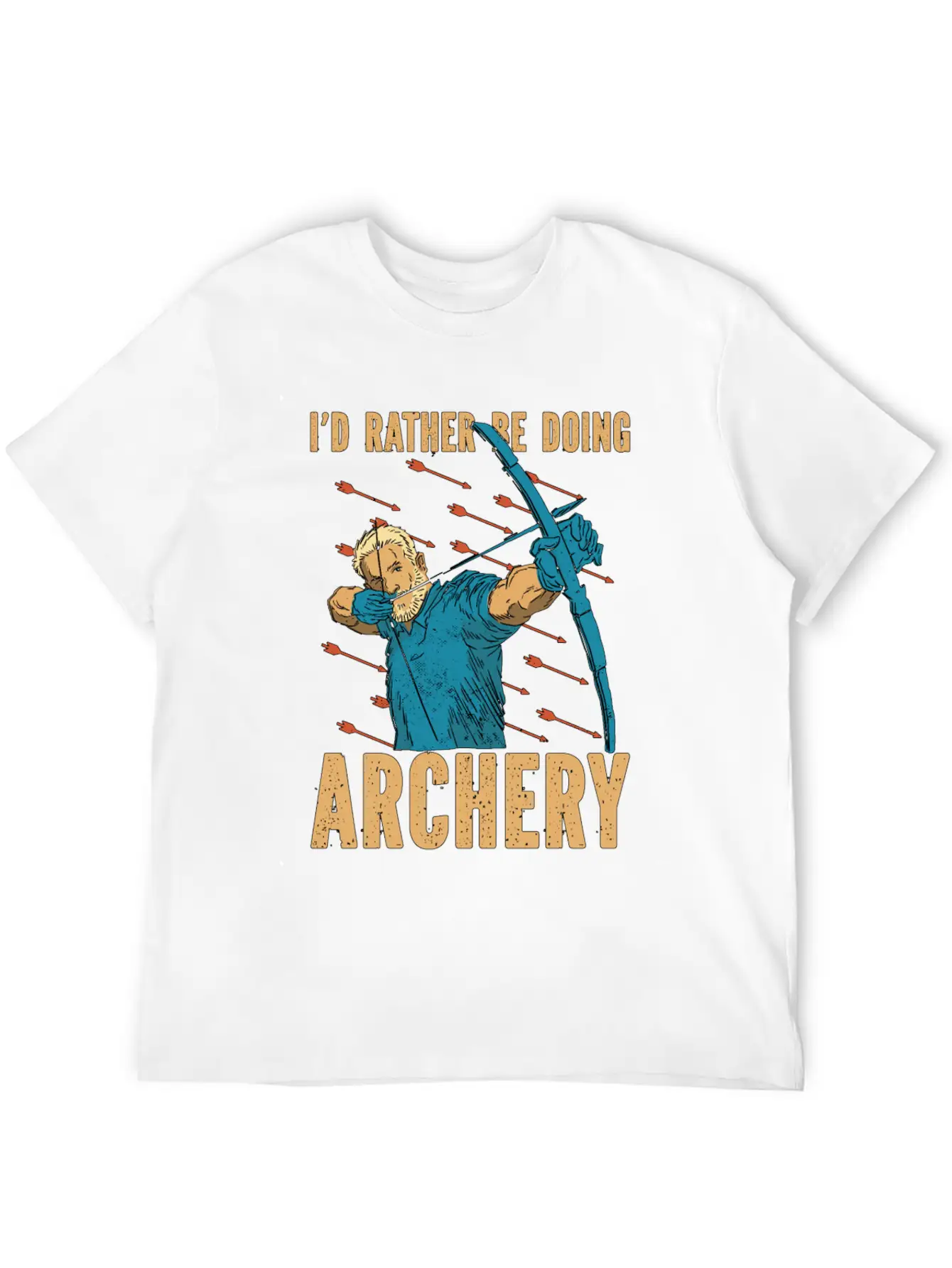 Archery Id Rather Be Arrow Hunting Crossbow Archer Classic Cotton Tee – Unisex Comfort For Any Season