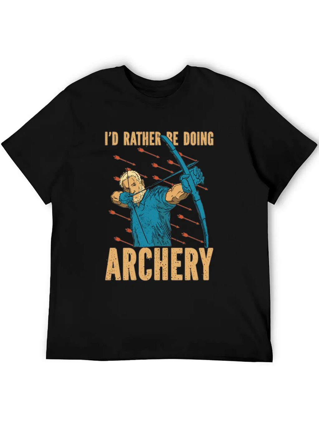Archery Id Rather Be Arrow Hunting Crossbow Archer Classic Cotton Tee – Unisex Comfort For Any Season