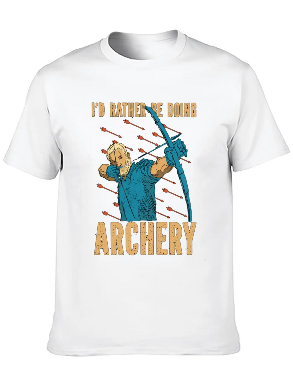 Archery Id Rather Be Arrow Hunting Crossbow Archer Classic Cotton Tee – Unisex Comfort For Any Season