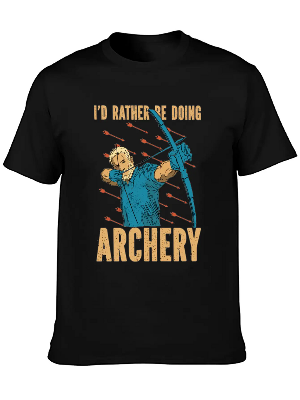 Archery Id Rather Be Arrow Hunting Crossbow Archer Classic Cotton Tee – Unisex Comfort For Any Season