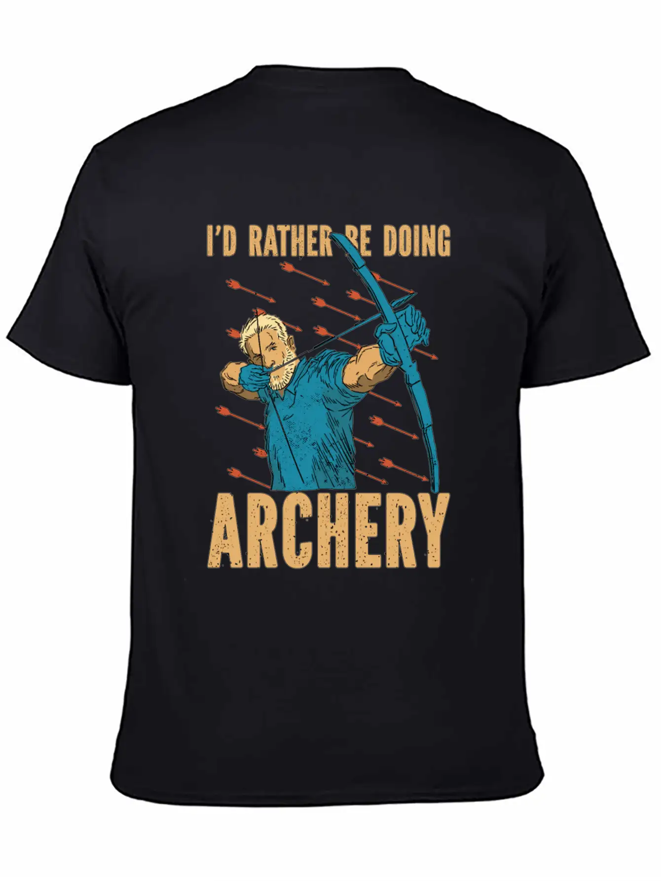 Archery Id Rather Be Arrow Hunting Crossbow Archer Classic Cotton Tee – Unisex Comfort For Any Season
