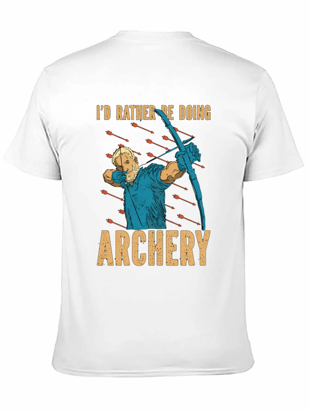 Archery Id Rather Be Arrow Hunting Crossbow Archer Classic Cotton Tee – Unisex Comfort For Any Season