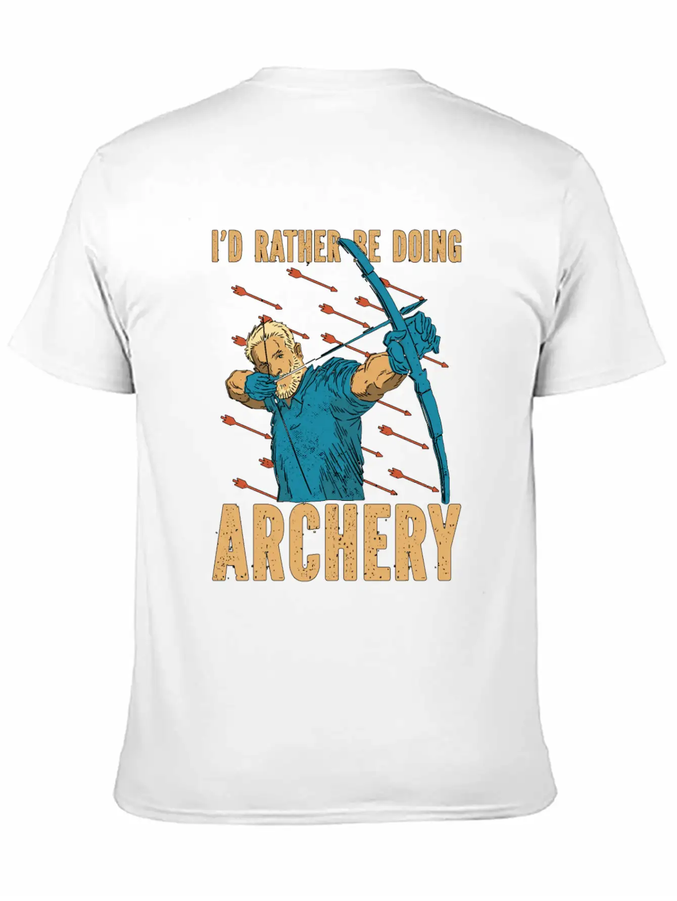 Archery Id Rather Be Arrow Hunting Crossbow Archer Classic Cotton Tee – Unisex Comfort For Any Season
