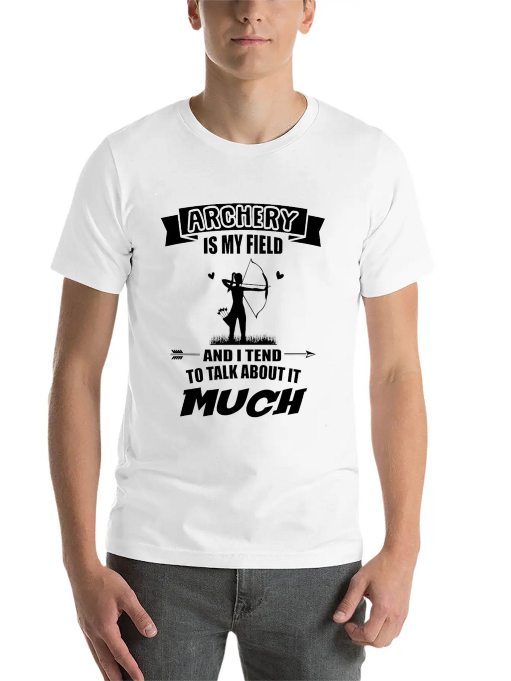 Archery Is My Field Archer Bow Arrow Sport Essential Cotton Tee For Daily Outfits – Unisex Style