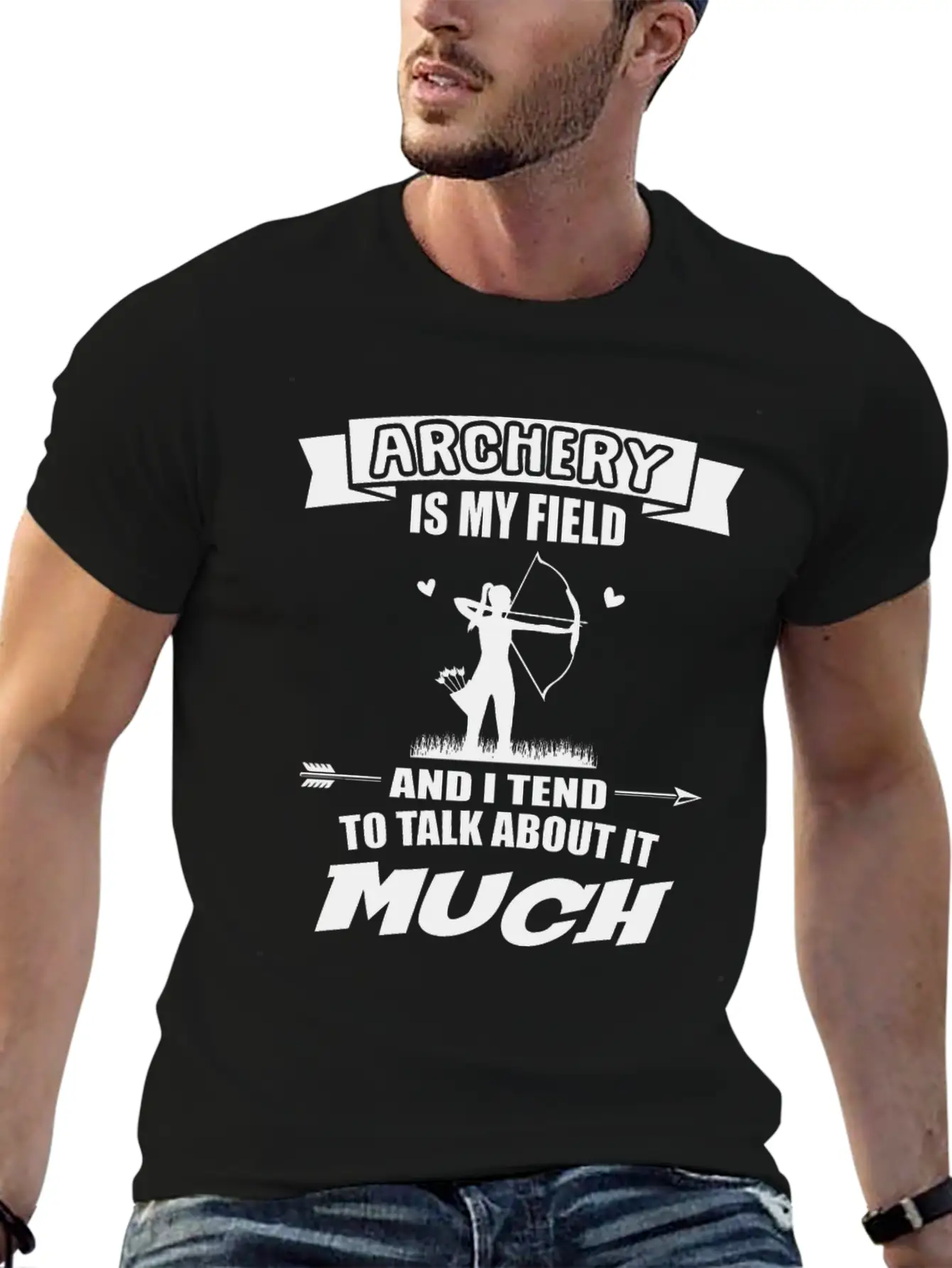 Archery Is My Field Archer Bow Arrow Sport Essential Cotton Tee For Daily Outfits – Unisex Style