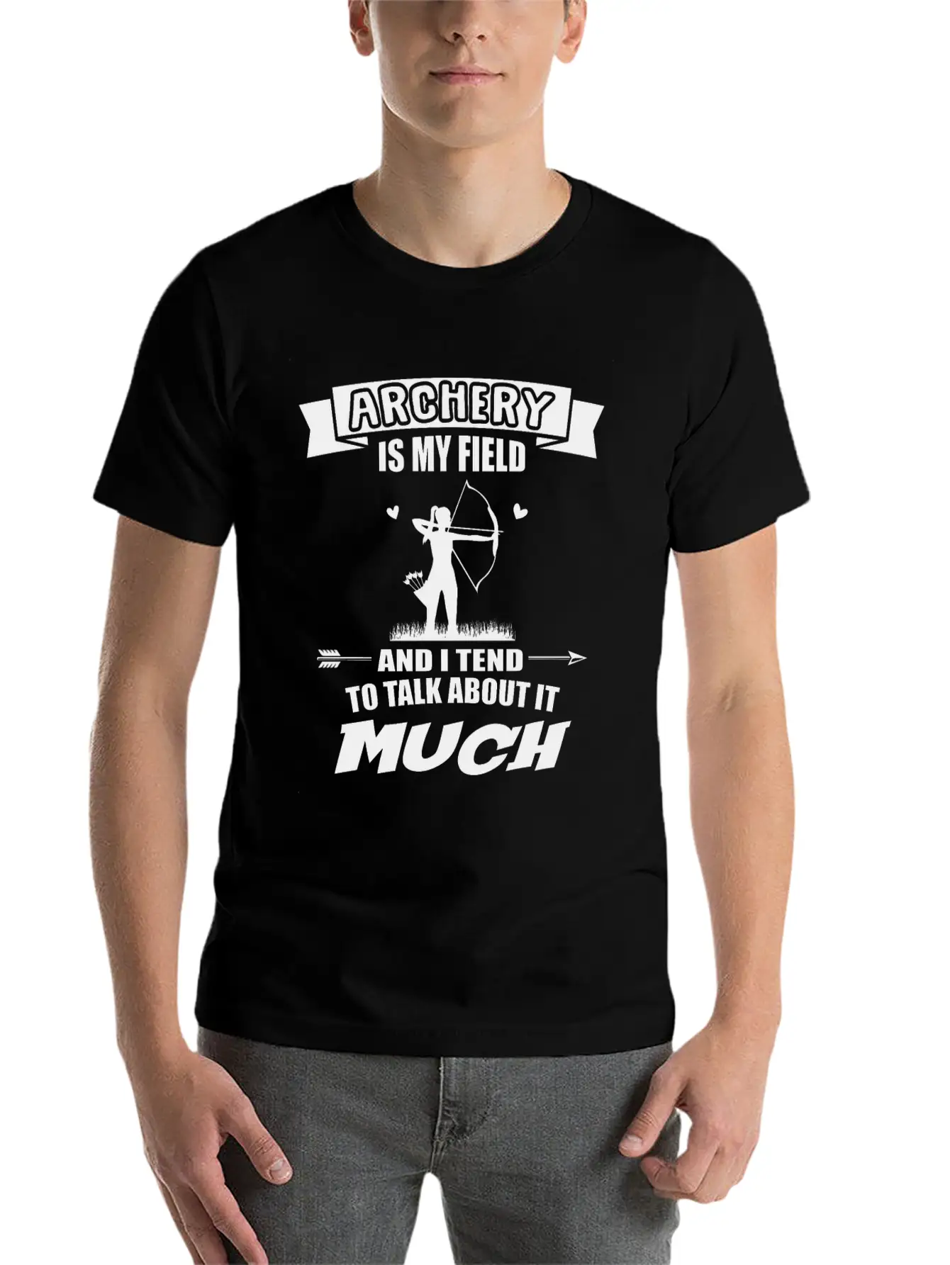 Archery Is My Field Archer Bow Arrow Sport Essential Cotton Tee For Daily Outfits – Unisex Style