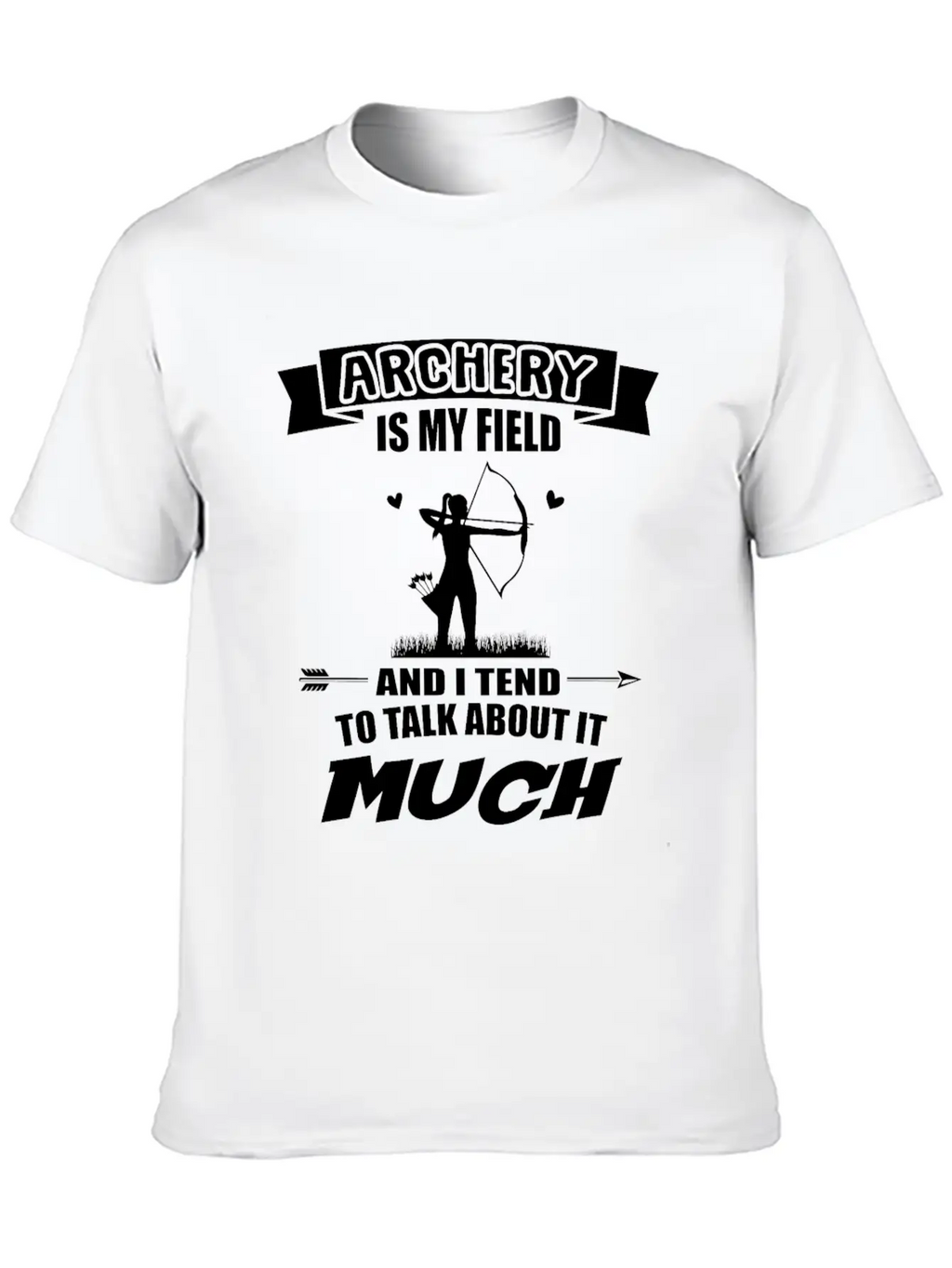 Archery Is My Field Archer Bow Arrow Sport Essential Cotton Tee For Daily Outfits – Unisex Style