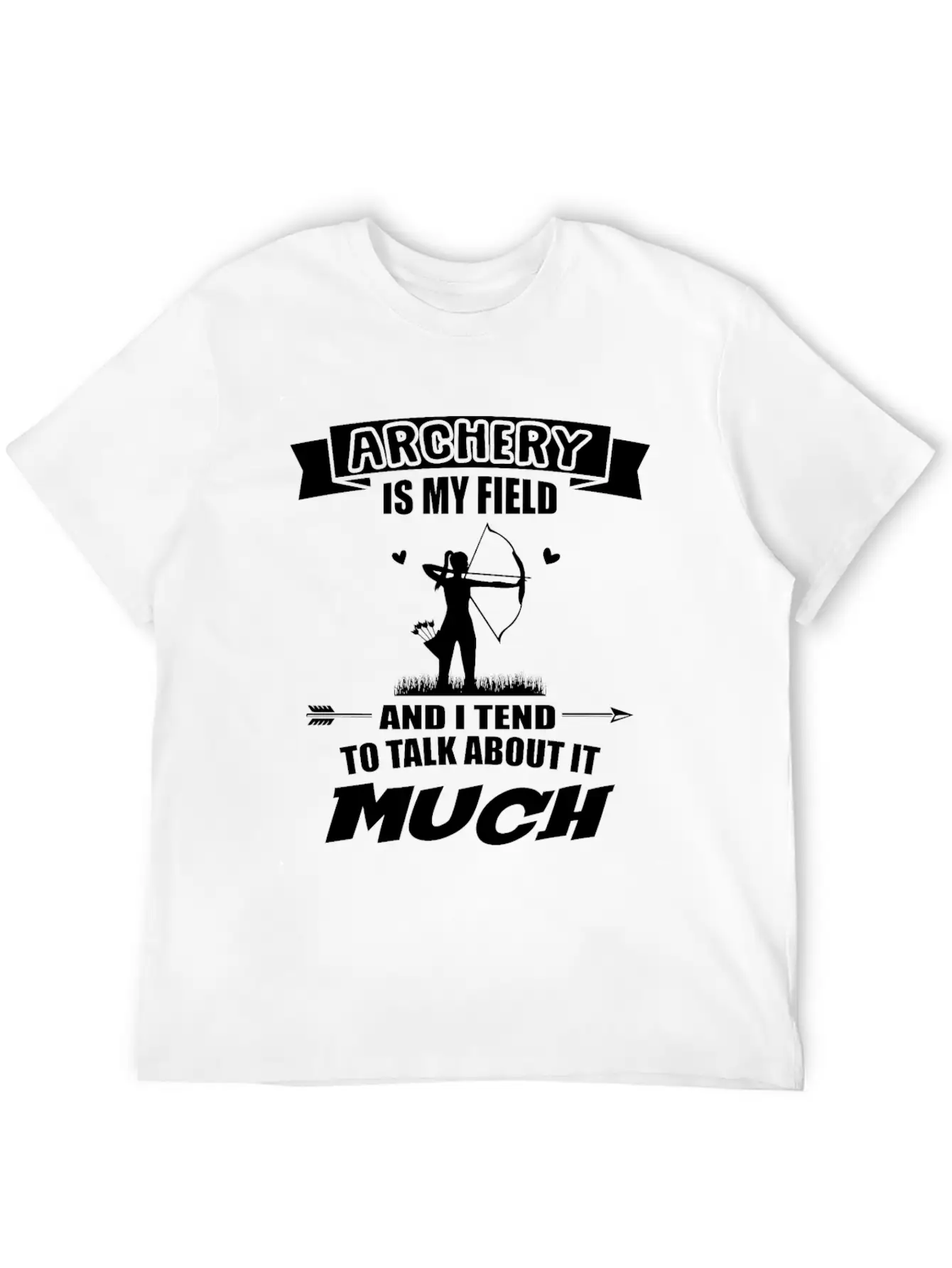 Archery Is My Field Archer Bow Arrow Sport Essential Cotton Tee For Daily Outfits – Unisex Style
