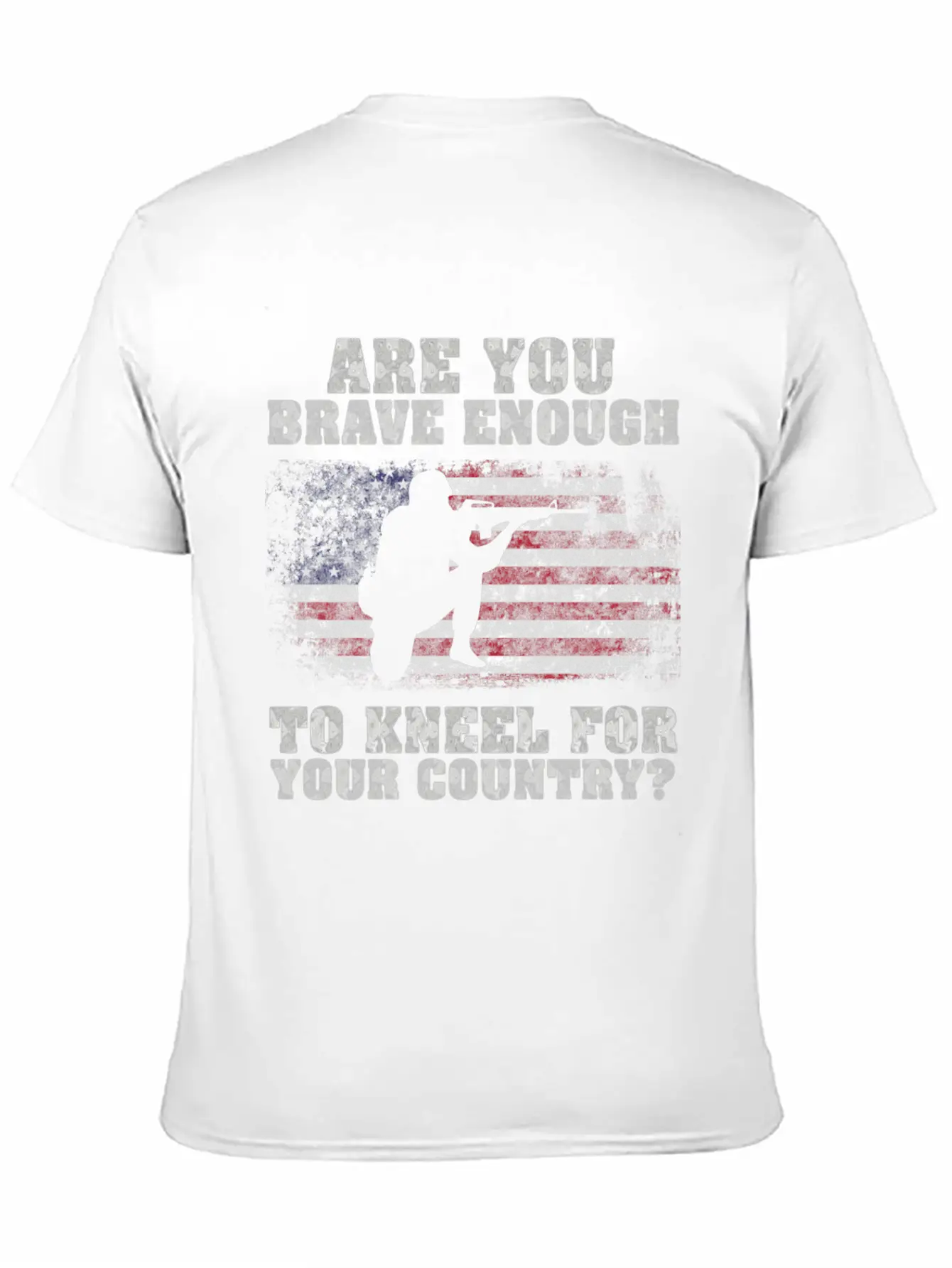 Are You Brave Enough To Kneel For Your Country Breathable Graphic T-Shirt – Perfect For Casual Days