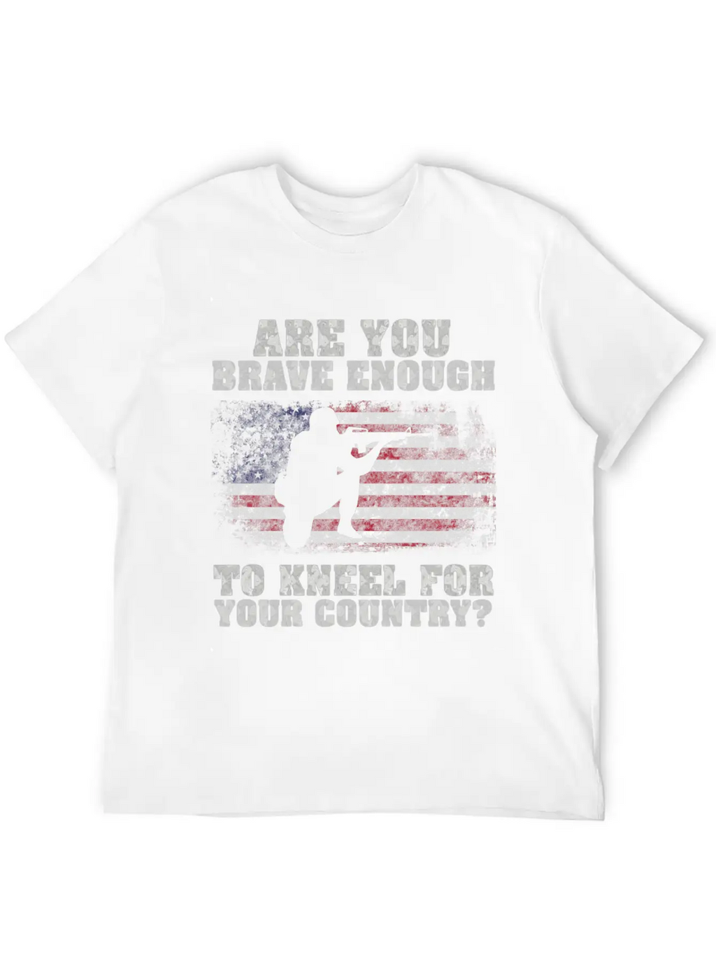 Are You Brave Enough To Kneel For Your Country Breathable Graphic T-Shirt – Perfect For Casual Days