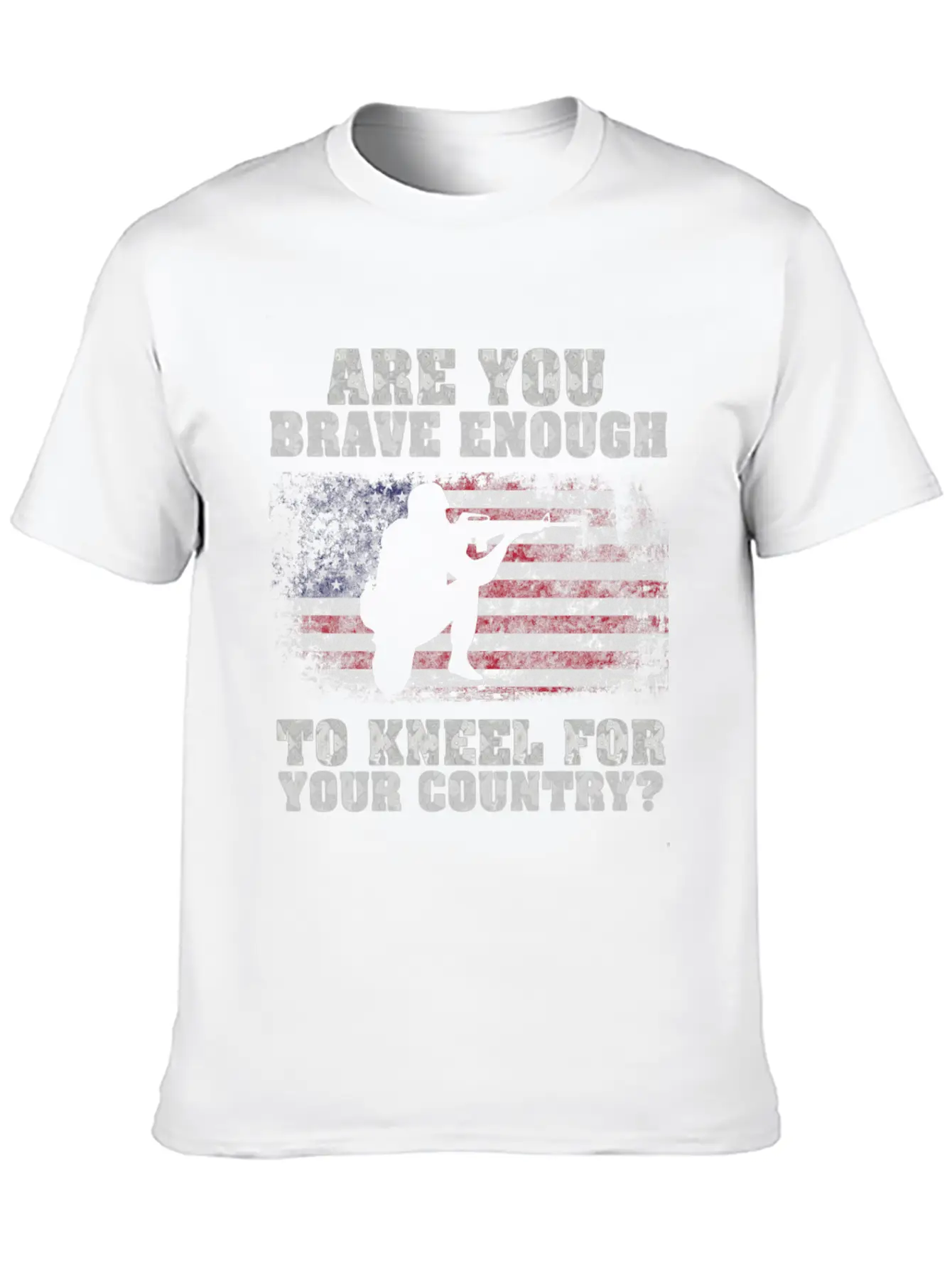 Are You Brave Enough To Kneel For Your Country Breathable Graphic T-Shirt – Perfect For Casual Days