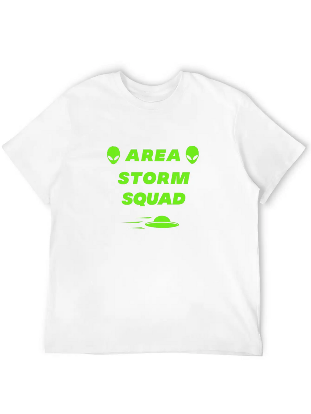 Area Storm Squad Alien UFO Saucer Aliens Timeless Short Sleeve Tee – Comfy And Minimalist Design