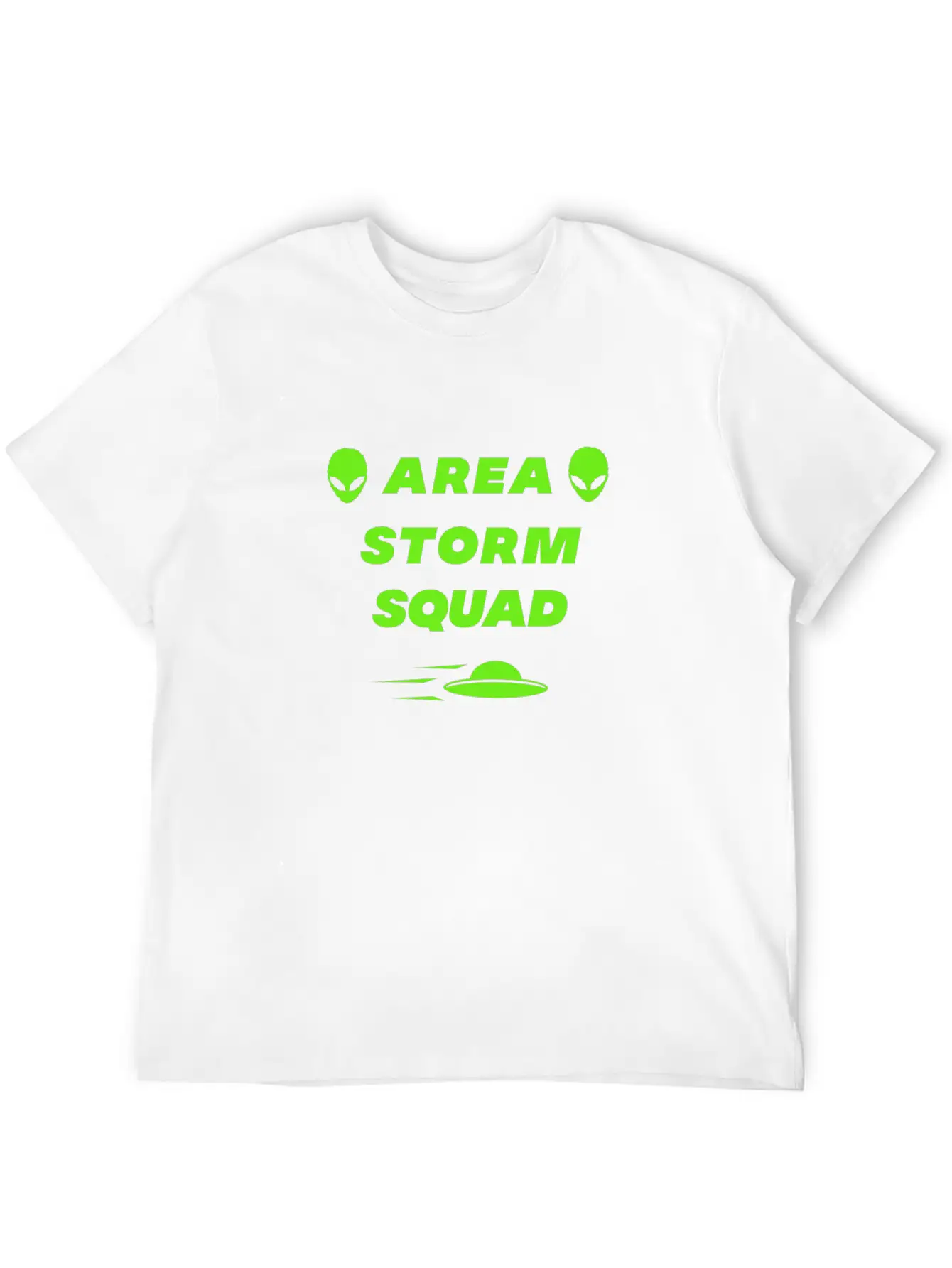 Area Storm Squad Alien UFO Saucer Aliens Timeless Short Sleeve Tee – Comfy And Minimalist Design