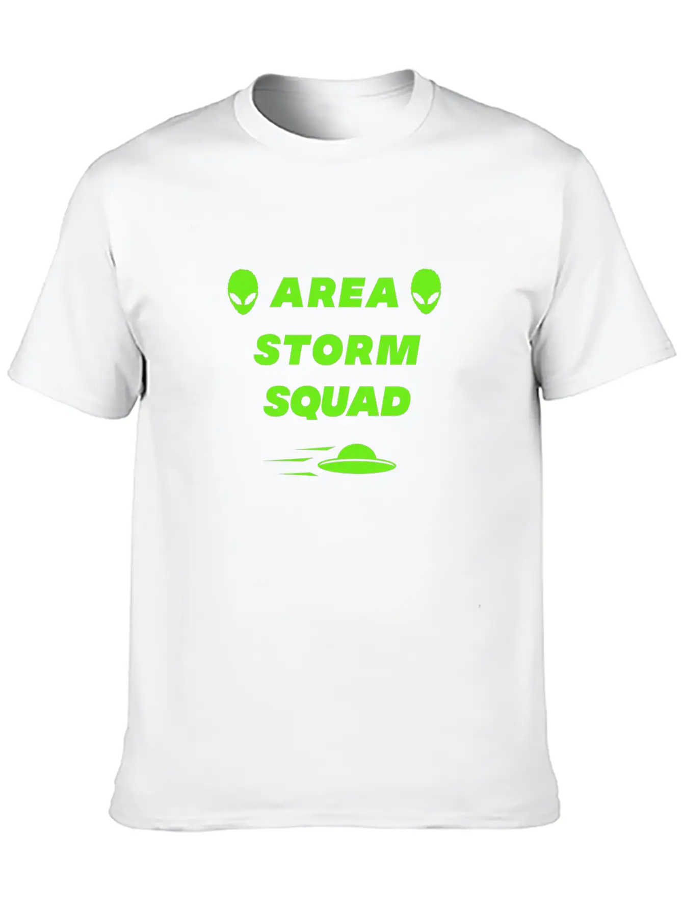Area Storm Squad Alien UFO Saucer Aliens Timeless Short Sleeve Tee – Comfy And Minimalist Design