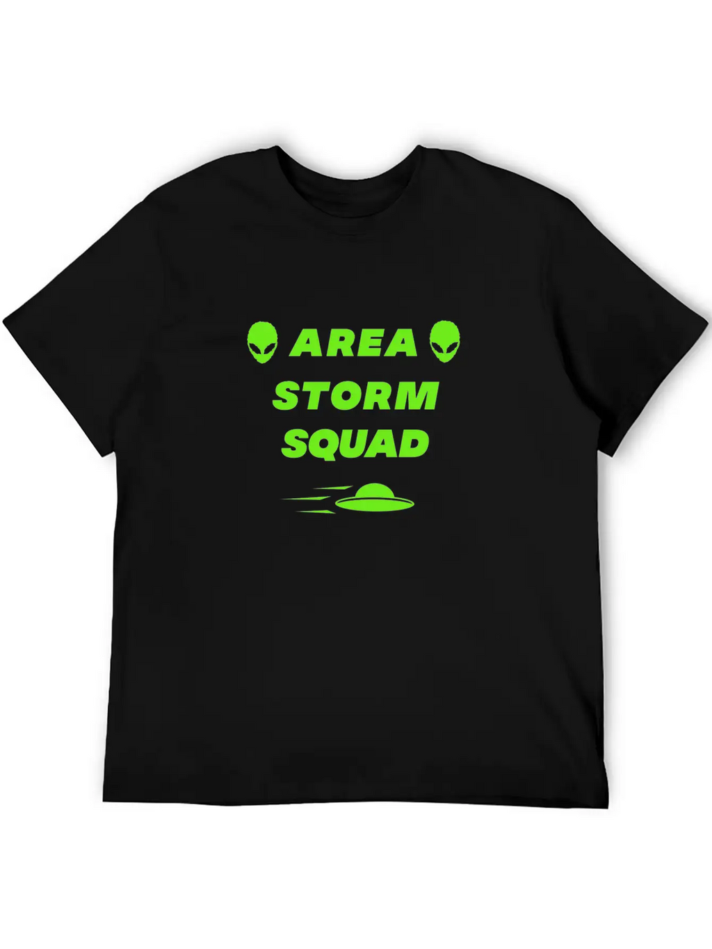 Area Storm Squad Alien UFO Saucer Aliens Timeless Short Sleeve Tee – Comfy And Minimalist Design