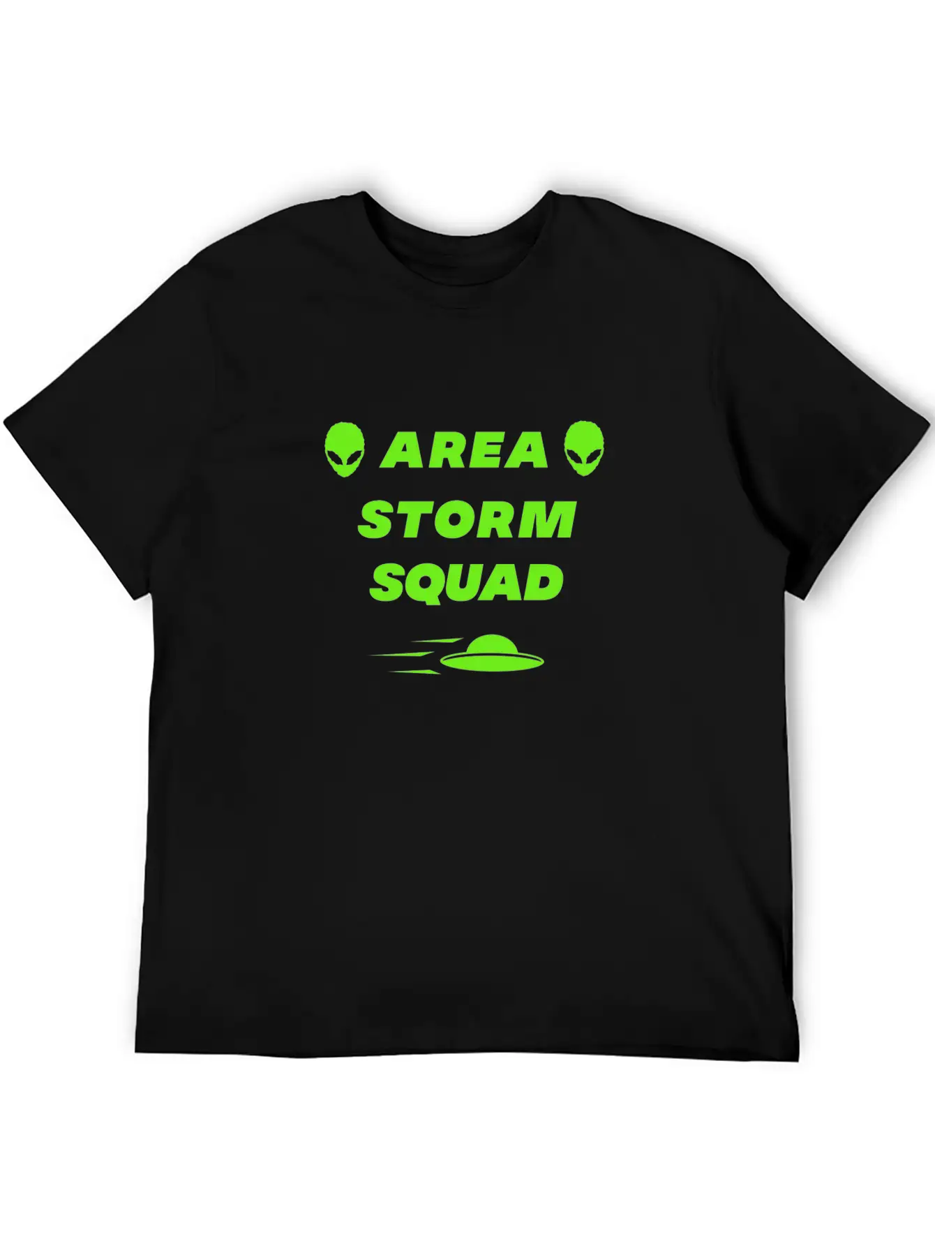 Area Storm Squad Alien UFO Saucer Aliens Timeless Short Sleeve Tee – Comfy And Minimalist Design