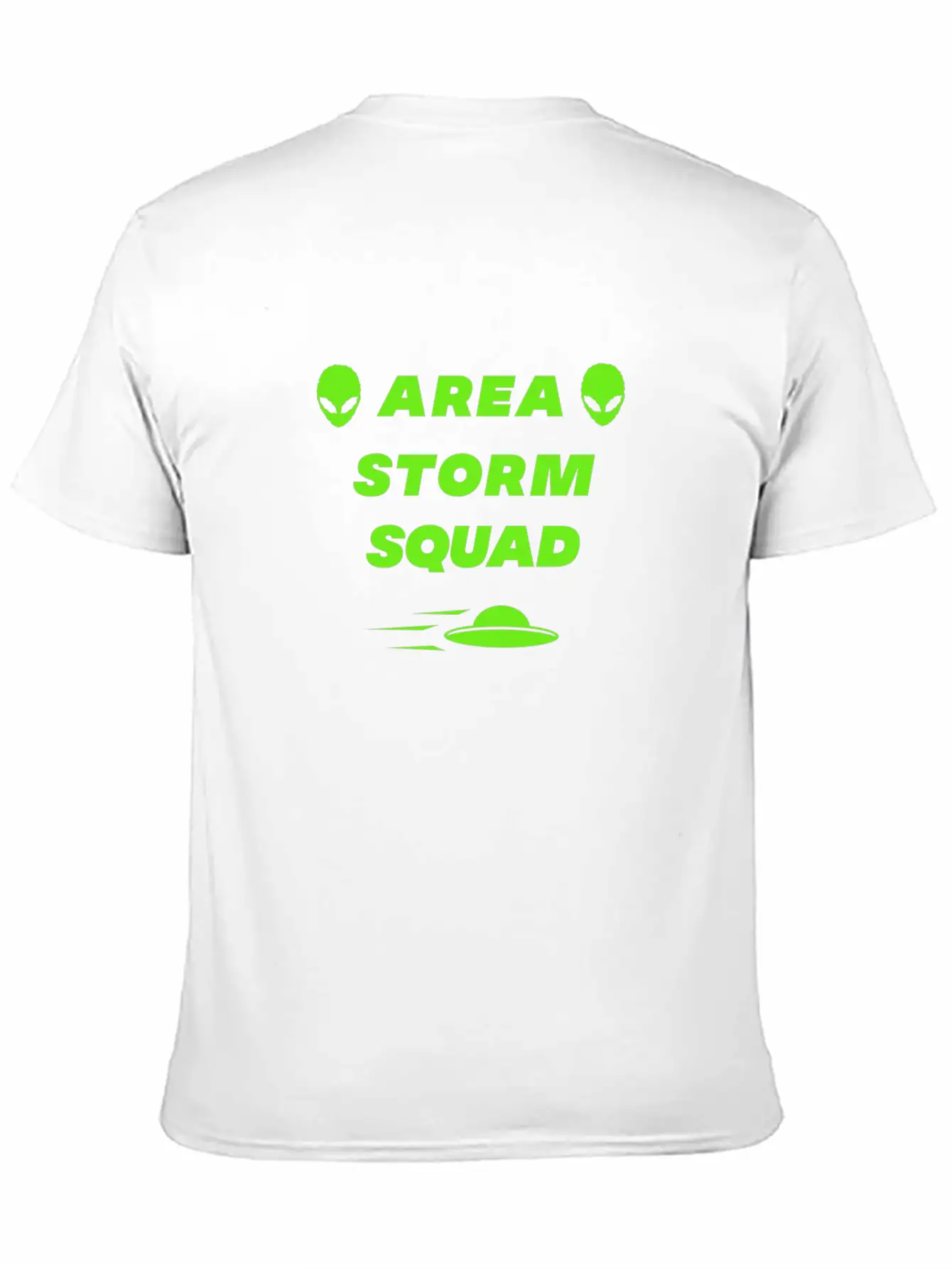 Area Storm Squad Alien UFO Saucer Aliens Timeless Short Sleeve Tee – Comfy And Minimalist Design