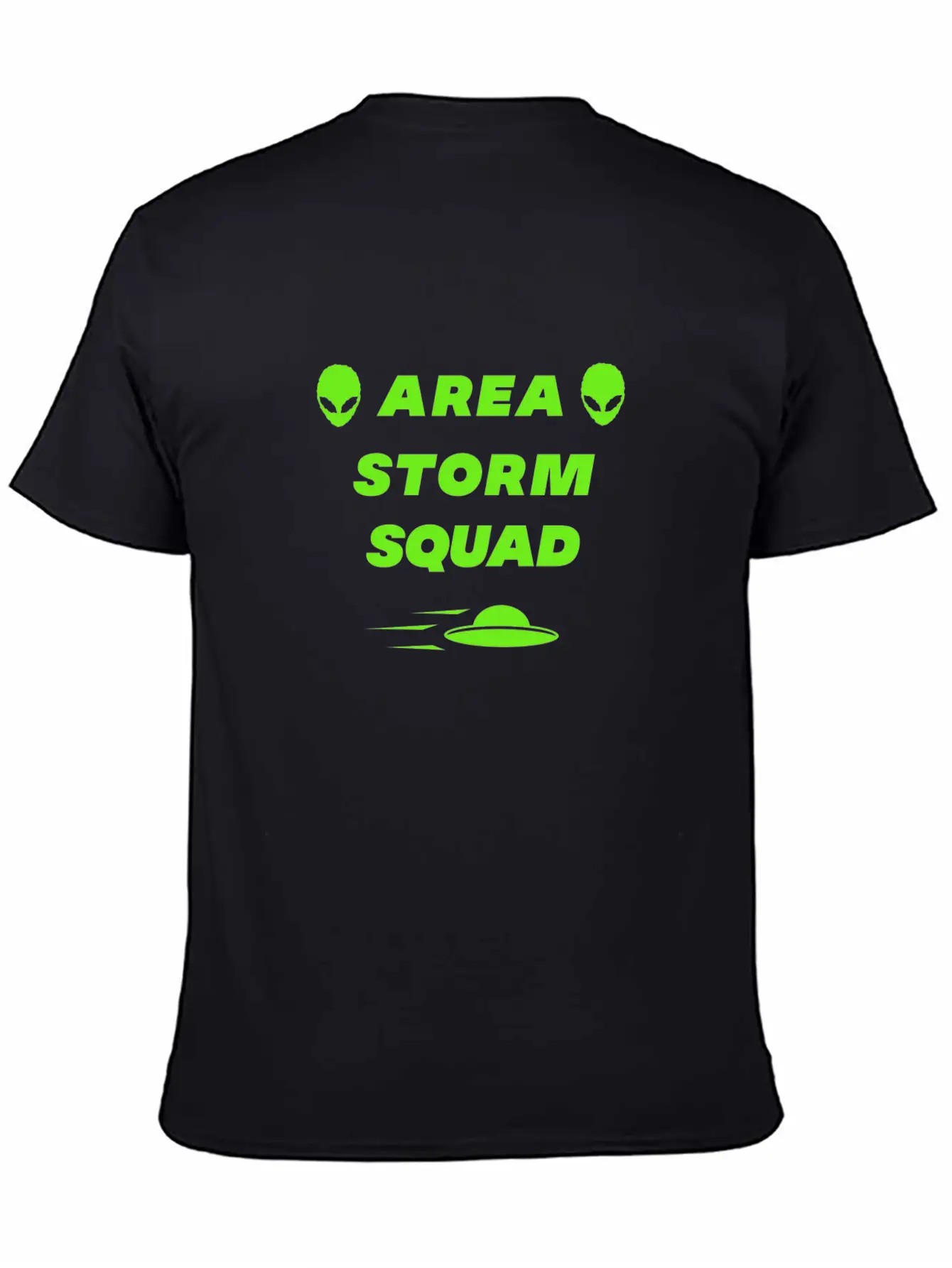 Area Storm Squad Alien UFO Saucer Aliens Timeless Short Sleeve Tee – Comfy And Minimalist Design