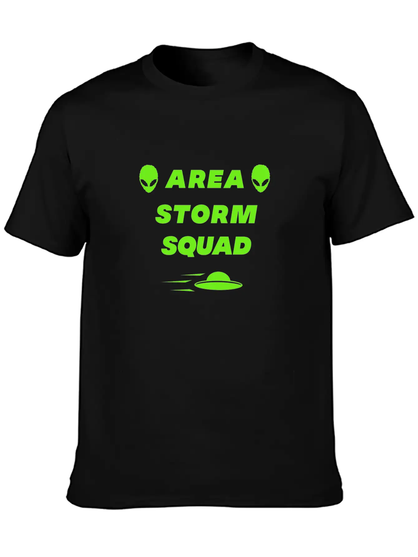 Area Storm Squad Alien UFO Saucer Aliens Timeless Short Sleeve Tee – Comfy And Minimalist Design