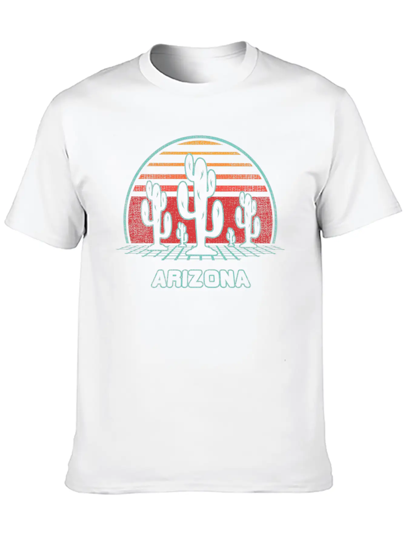 Arizona Desert Sunset 80S Style Classic Cotton Tee – Unisex Comfort For Any Season