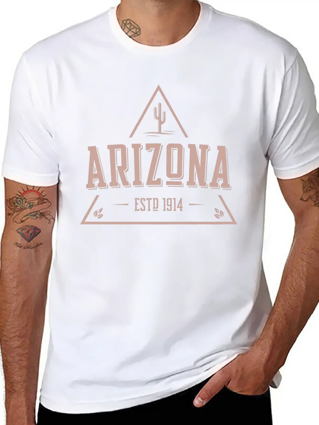 Arizona Typography Stylish Everyday T-Shirt – Unisex Basic Cotton Tee