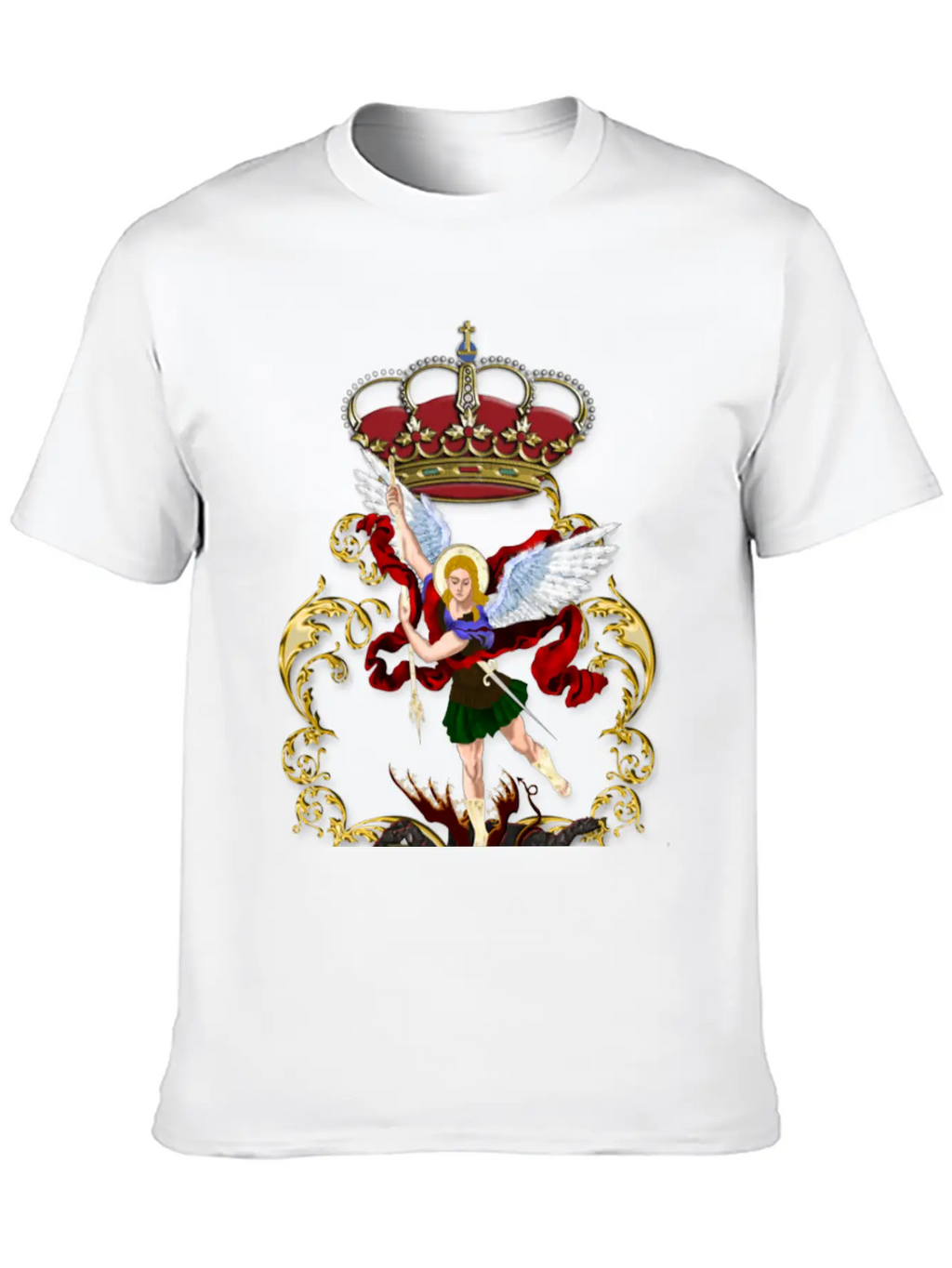 Arkangel Saint Miguel Color Relaxed Everyday Tee – Lightweight And Durable Cotton