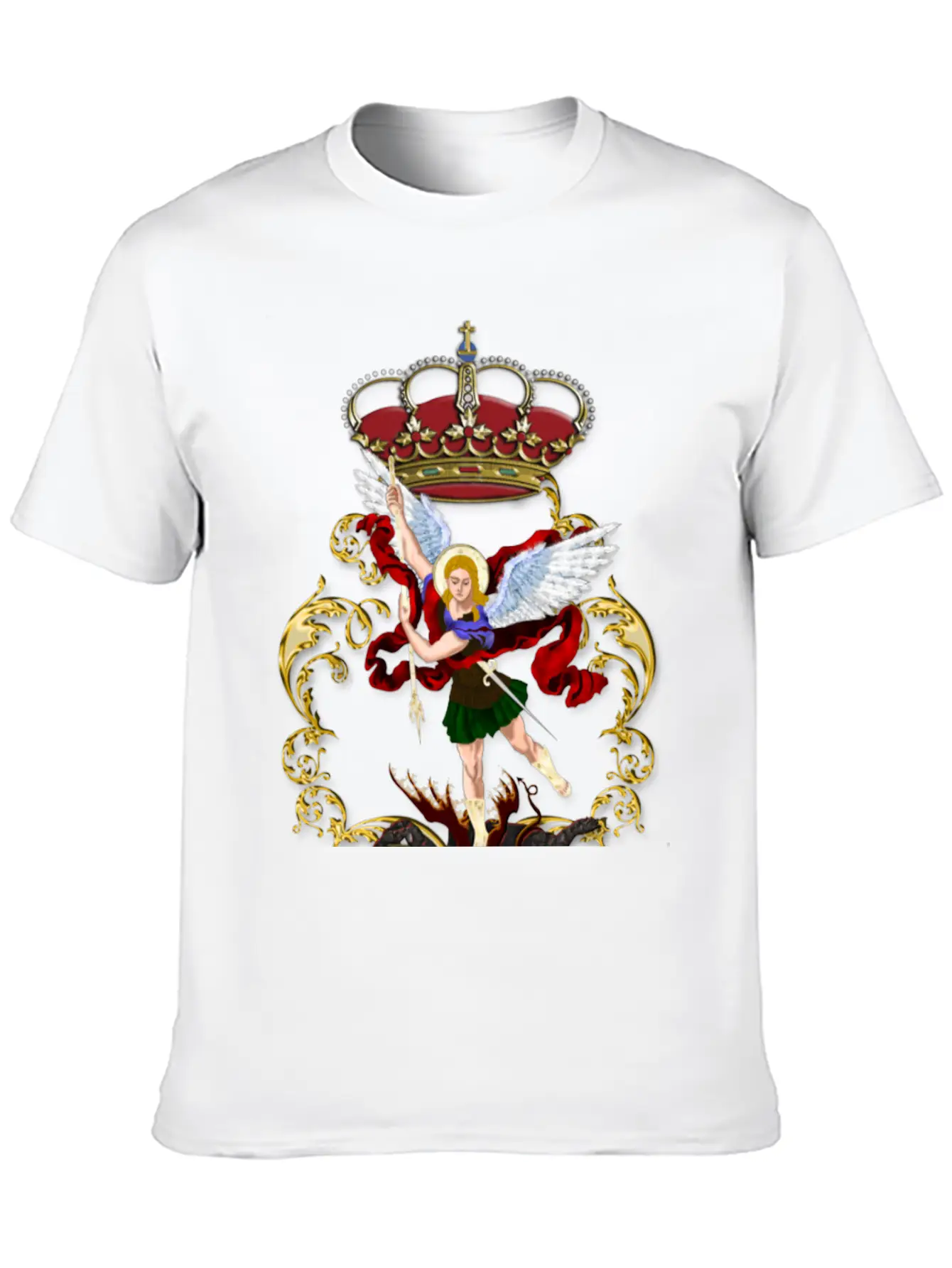 Arkangel Saint Miguel Color Relaxed Everyday Tee – Lightweight And Durable Cotton