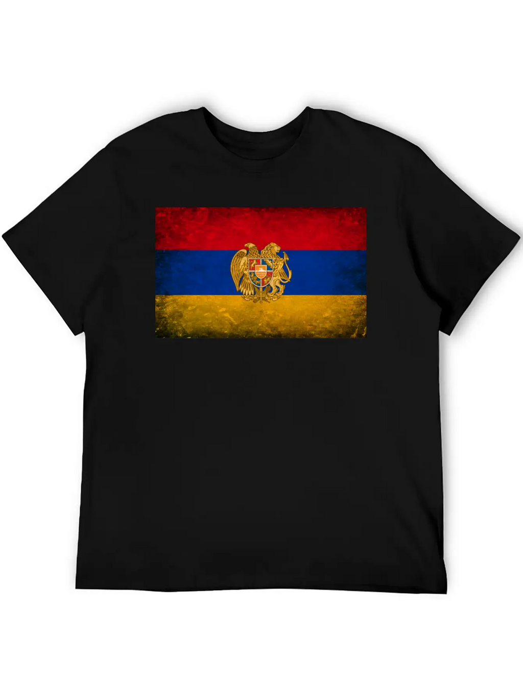 Armenia Flag Grunge Relaxed Everyday Tee – Lightweight And Durable Cotton