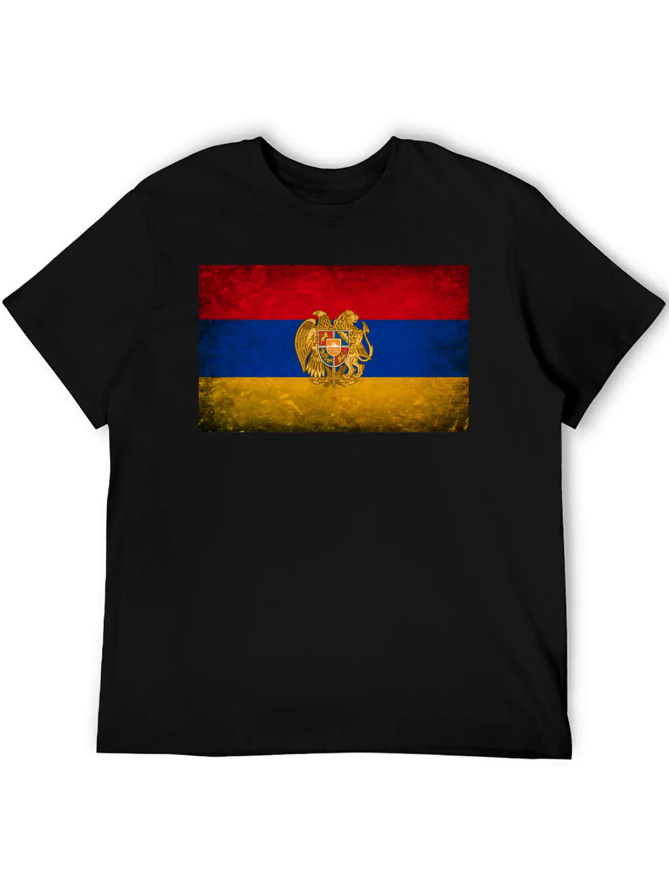 Armenia Flag Grunge Relaxed Everyday Tee – Lightweight And Durable Cotton
