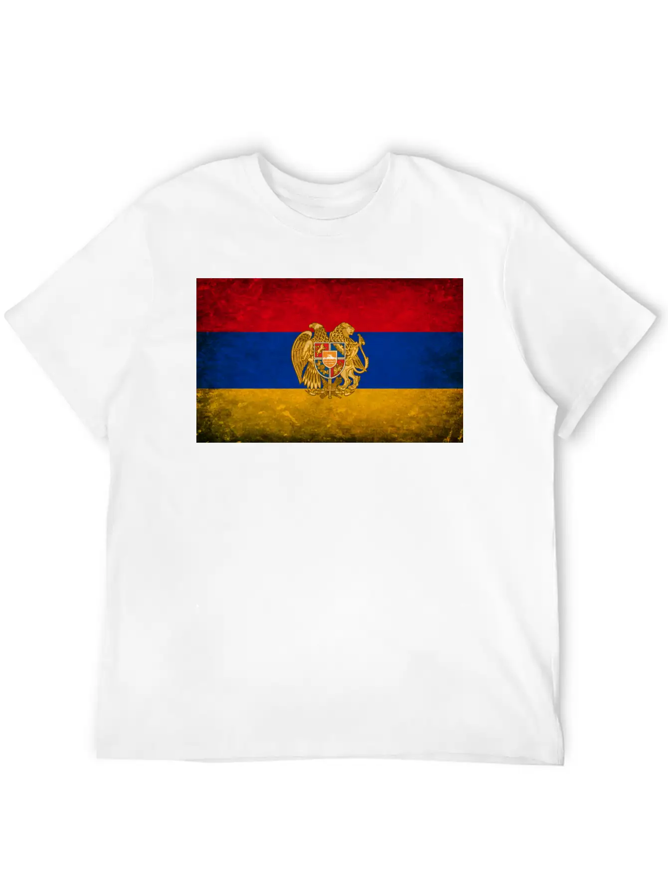Armenia Flag Grunge Relaxed Everyday Tee – Lightweight And Durable Cotton