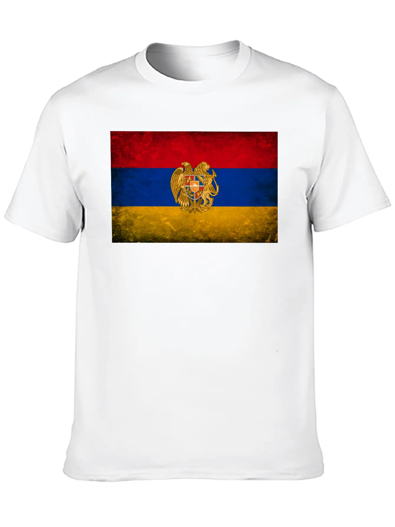 Armenia Flag Grunge Relaxed Everyday Tee – Lightweight And Durable Cotton