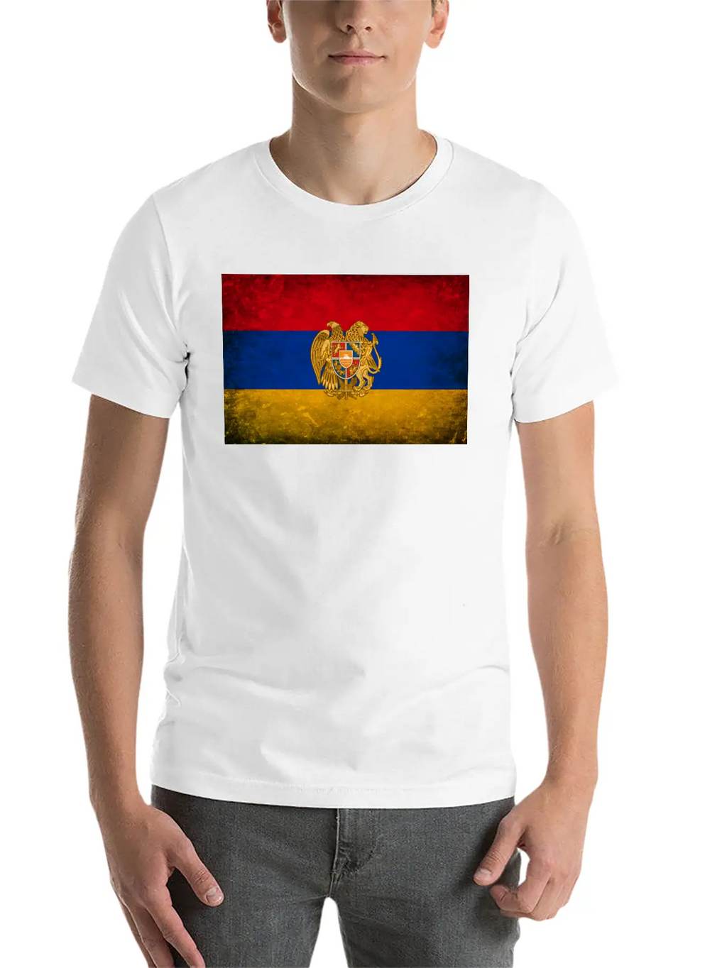 Armenia Flag Grunge Relaxed Everyday Tee – Lightweight And Durable Cotton