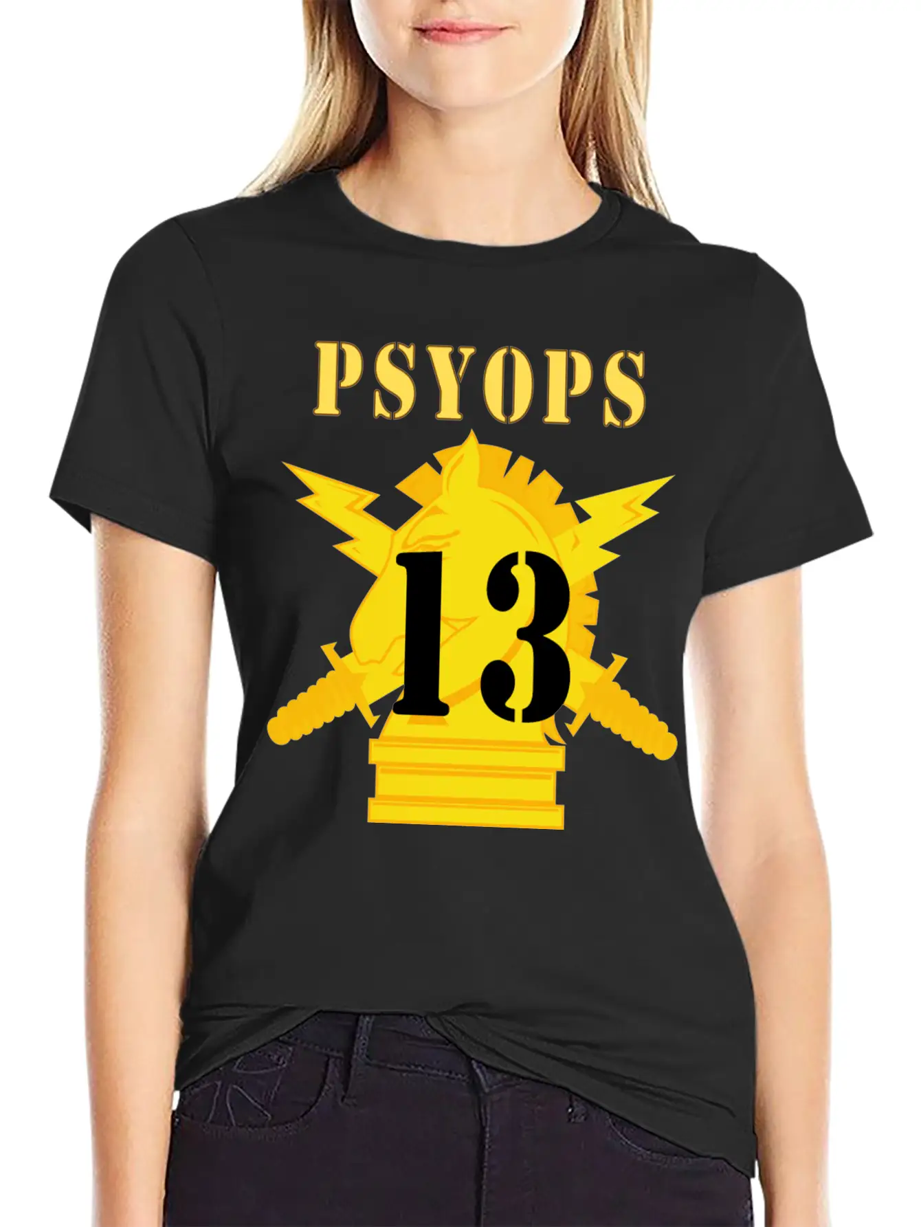 Army PSYOPS W Branch Insignia 13th Battalion Basic Graphic T-Shirt – Daily Comfort In Soft Cotton