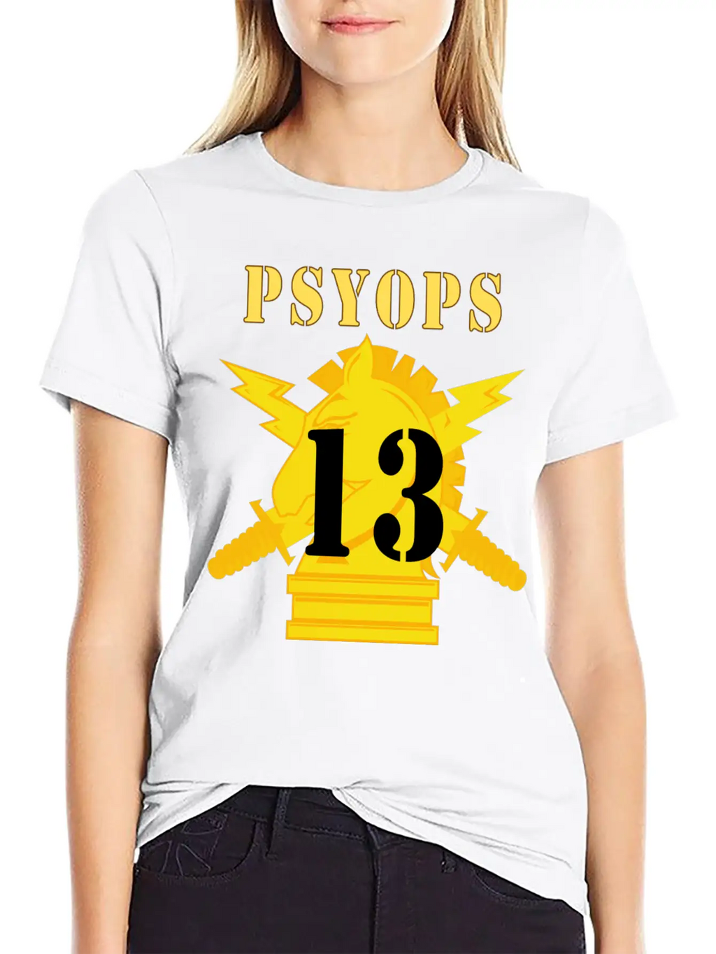 Army PSYOPS W Branch Insignia 13th Battalion Basic Graphic T-Shirt – Daily Comfort In Soft Cotton
