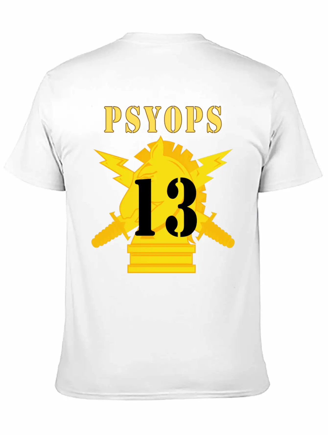 Army PSYOPS W Branch Insignia 13th Battalion Basic Graphic T-Shirt – Daily Comfort In Soft Cotton