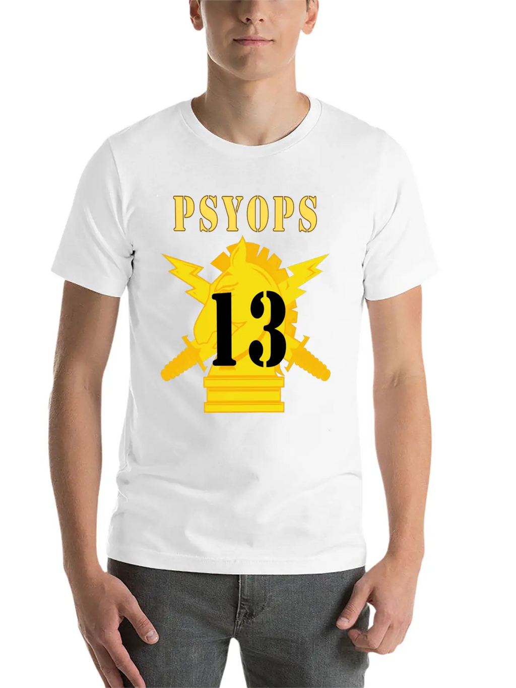 Army PSYOPS W Branch Insignia 13th Battalion Basic Graphic T-Shirt – Daily Comfort In Soft Cotton