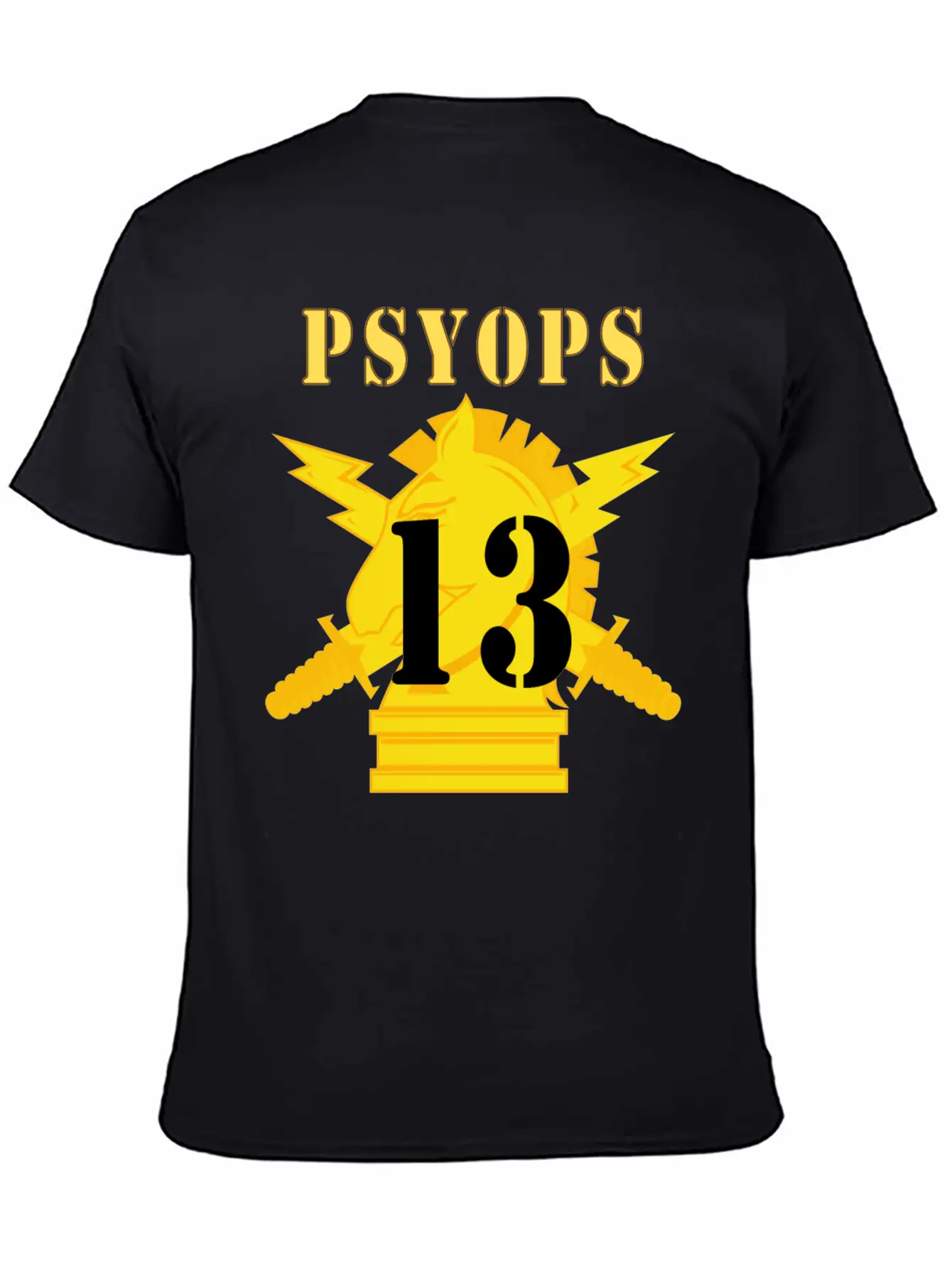 Army PSYOPS W Branch Insignia 13th Battalion Basic Graphic T-Shirt – Daily Comfort In Soft Cotton