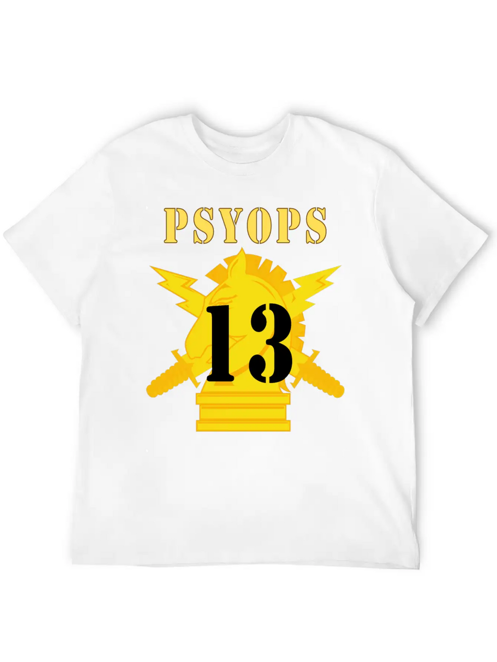 Army PSYOPS W Branch Insignia 13th Battalion Basic Graphic T-Shirt – Daily Comfort In Soft Cotton