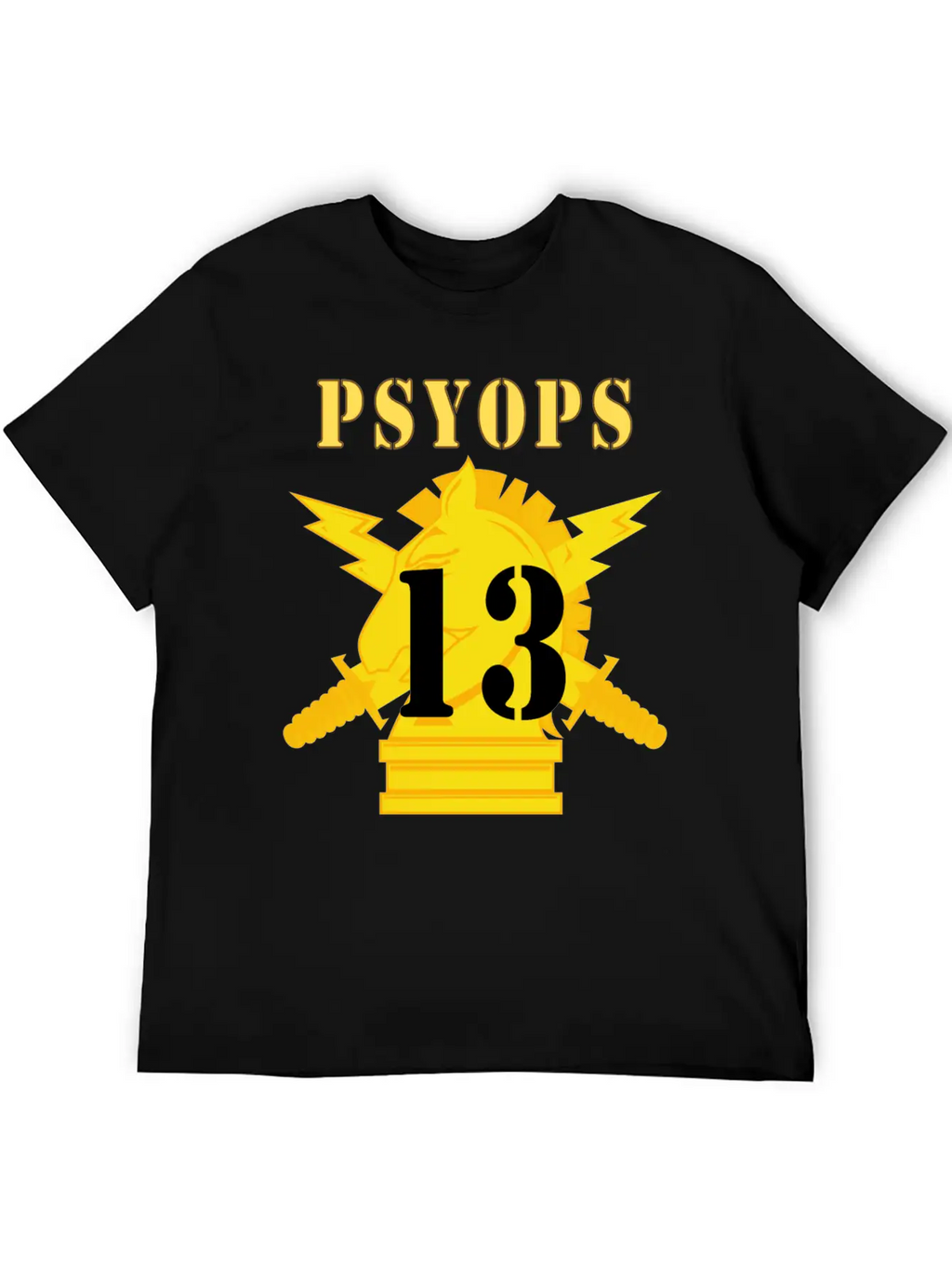 Army PSYOPS W Branch Insignia 13th Battalion Basic Graphic T-Shirt – Daily Comfort In Soft Cotton