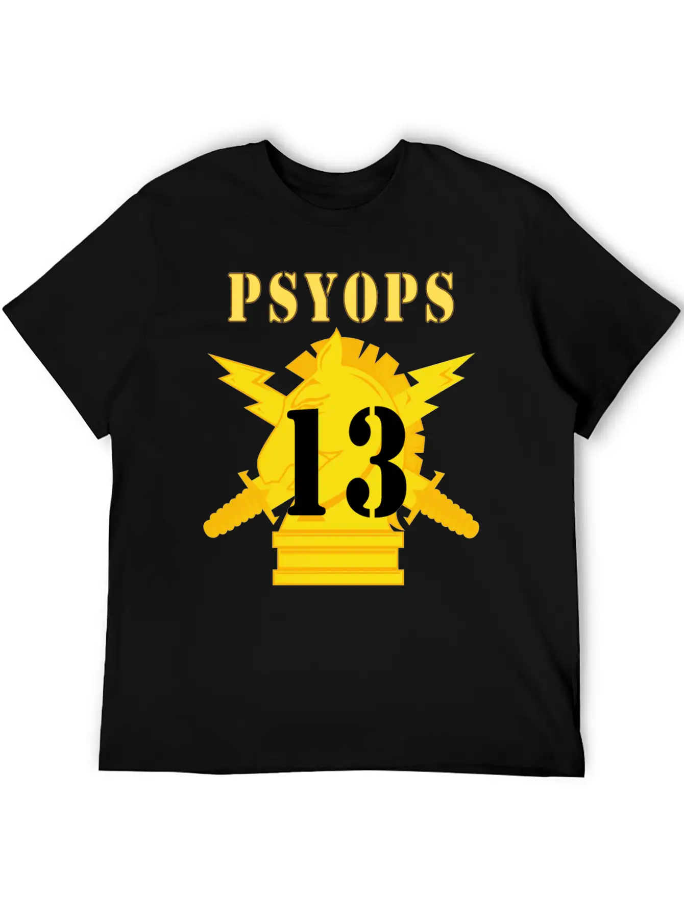Army PSYOPS W Branch Insignia 13th Battalion Basic Graphic T-Shirt – Daily Comfort In Soft Cotton