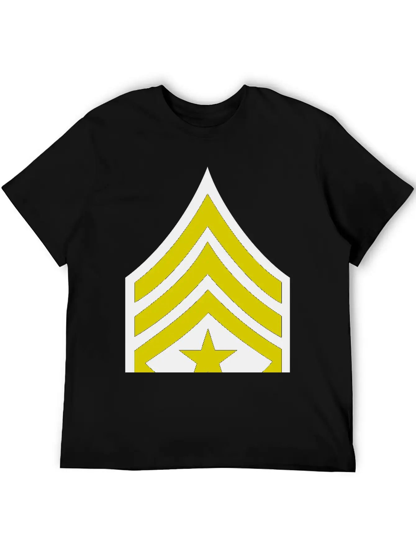 Army Rank Patch Sergeant Major Relaxed Everyday Tee – Lightweight And Durable Cotton