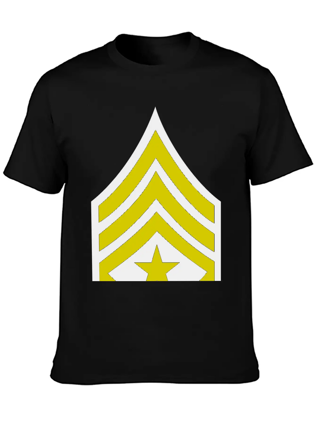 Army Rank Patch Sergeant Major Relaxed Everyday Tee – Lightweight And Durable Cotton