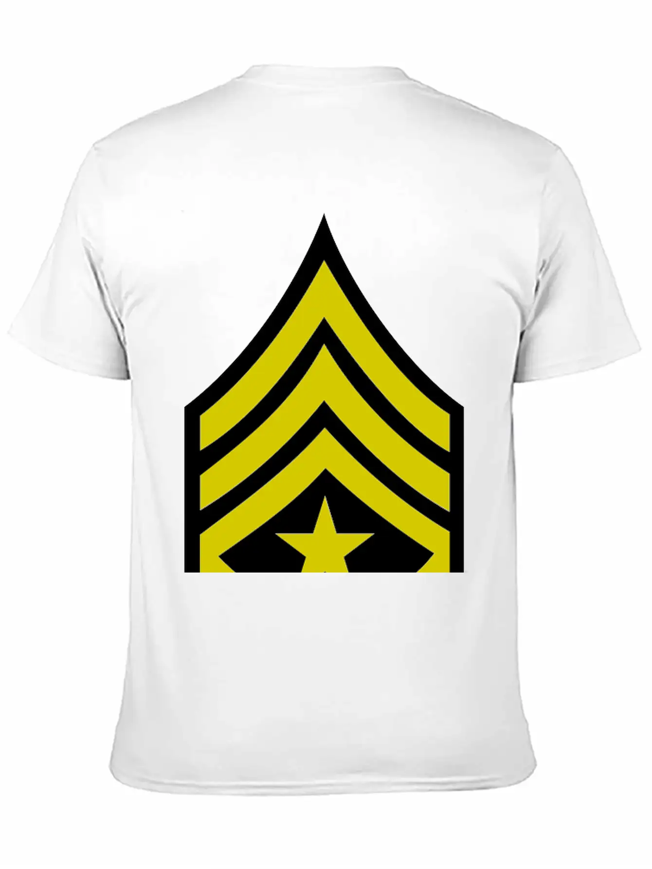 Army Rank Patch Sergeant Major Relaxed Everyday Tee – Lightweight And Durable Cotton