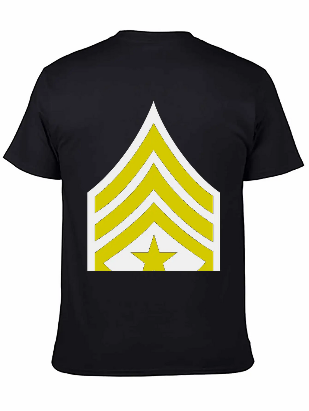Army Rank Patch Sergeant Major Relaxed Everyday Tee – Lightweight And Durable Cotton
