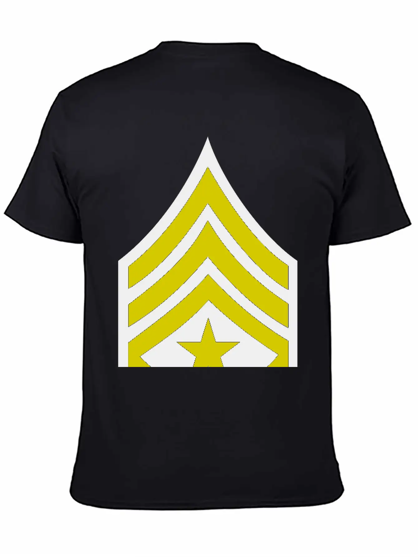 Army Rank Patch Sergeant Major Relaxed Everyday Tee – Lightweight And Durable Cotton