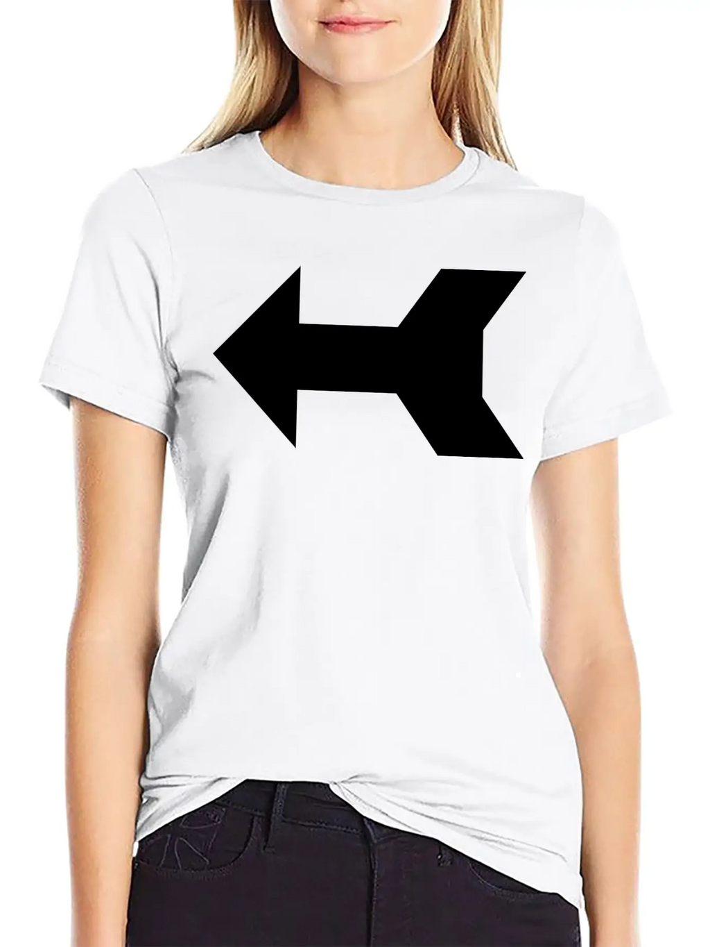 Arrow 1 Left 200 Length Basic Graphic T-Shirt – Daily Comfort In Soft Cotton