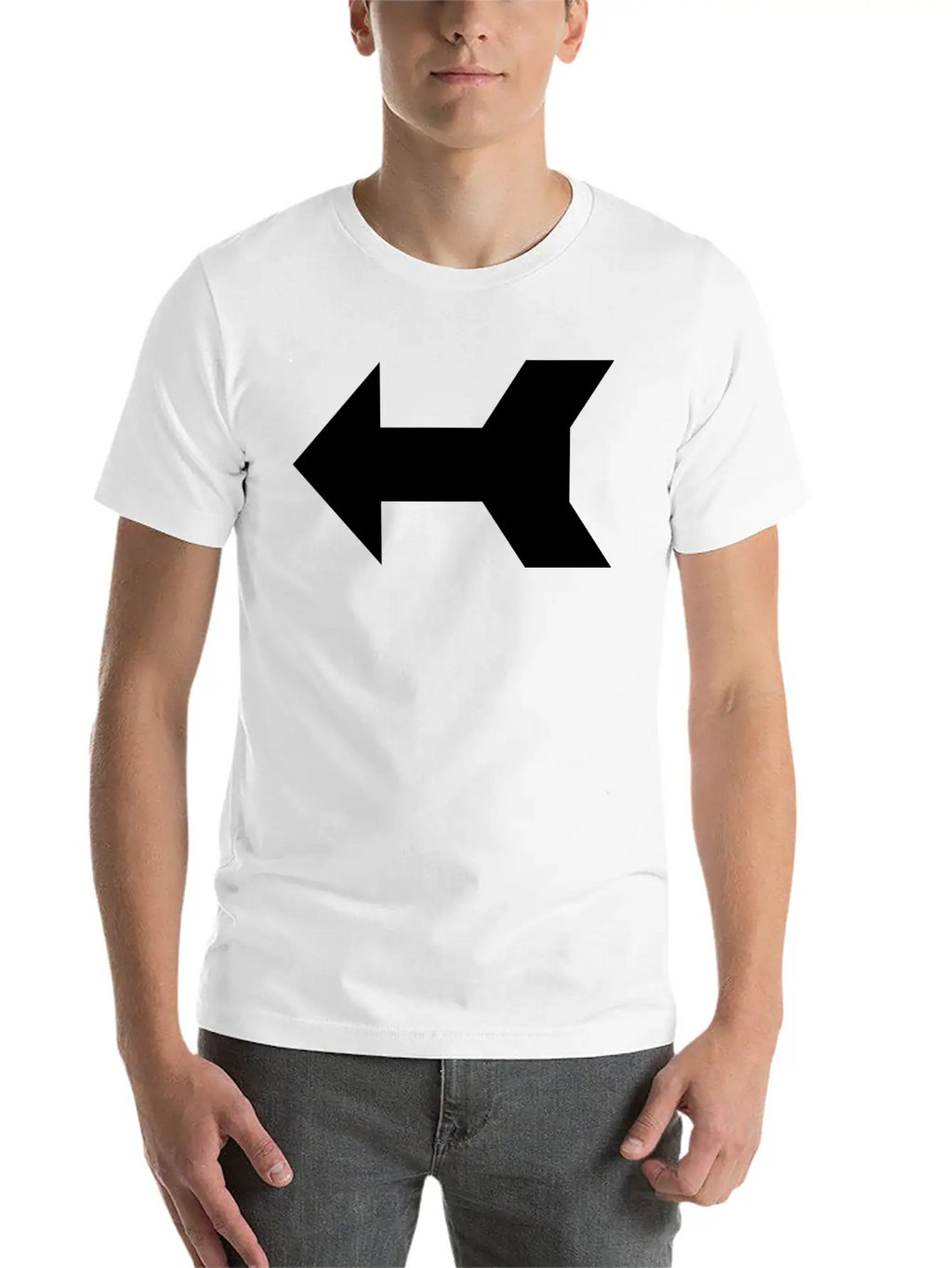 Arrow 1 Left 200 Length Basic Graphic T-Shirt – Daily Comfort In Soft Cotton