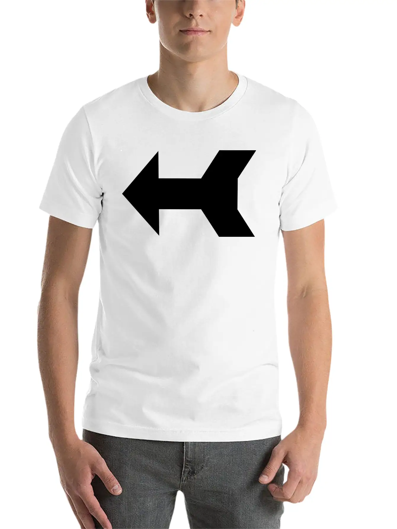 Arrow 1 Left 200 Length Basic Graphic T-Shirt – Daily Comfort In Soft Cotton