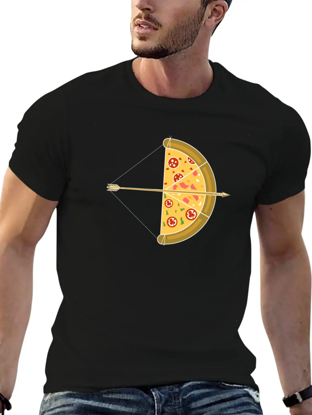 Arrow Pizza Basic Graphic T-Shirt – Daily Comfort In Soft Cotton